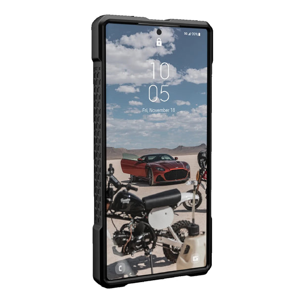 UAG Monarch Pro Magnetic Samsung Galaxy S23 Ultra 5G (6.8") Case - Carbon Fiber (214140114242) 25ft. Drop Protection (7.6M) Raised Screen Surround