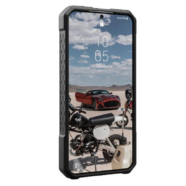 UAG Monarch Kevlar Samsung Galaxy S24 5G (6.2") Case - Black (214411113940) 20ft. Drop Protection (6M) Multiple Layers Tactical Grip Rugged