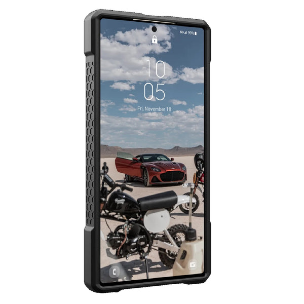 UAG Monarch Pro Magnetic Kevlar Samsung Galaxy S24 Ultra 5G (6.8") Case - Black (214416113940) 25ft. Drop Protection (7.6M) Multiple Layers