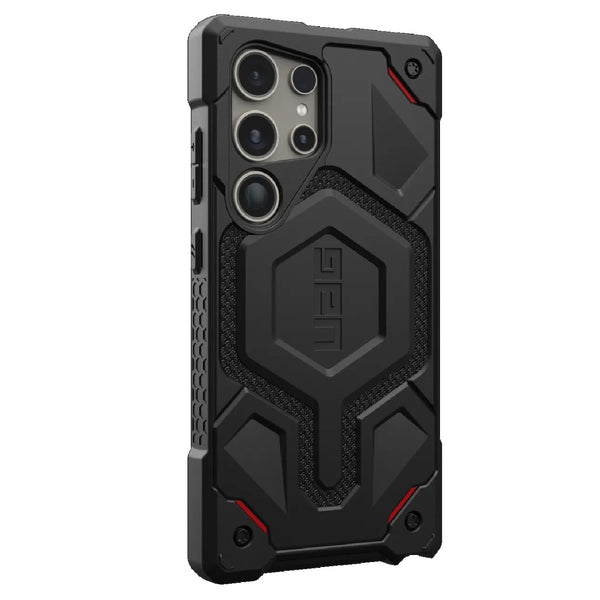 UAG Monarch Pro Magnetic Kevlar Samsung Galaxy S24 Ultra 5G (6.8") Case - Black (214416113940) 25ft. Drop Protection (7.6M) Multiple Layers