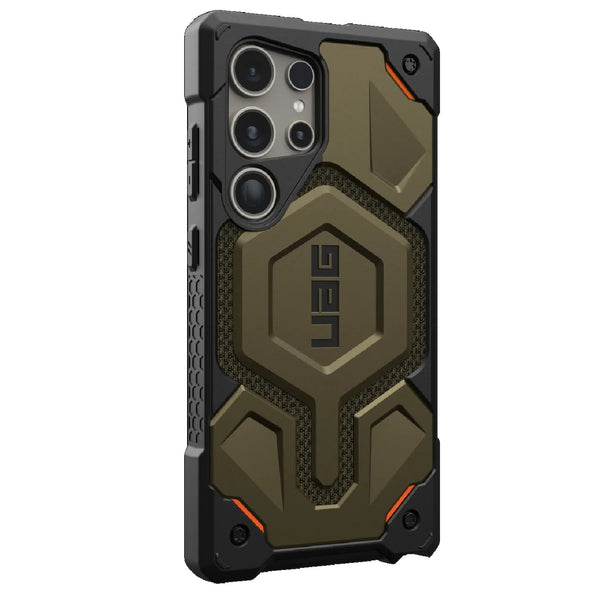 UAG Monarch Pro Magnetic Kevlar Samsung Galaxy S24 Ultra 5G (6.8") Rugged Case - Elemental Green (21441611397B) 10 Years Warranty