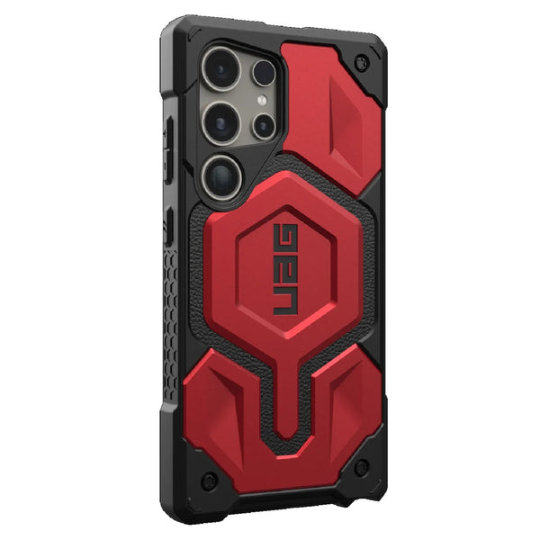 UAG Monarch Pro Magnetic Samsung Galaxy S24 Ultra 5G (6.8") Rugged Case - Crimson (214416119494) 25ft. Drop Protection (7.6M) 10 Years Warranty