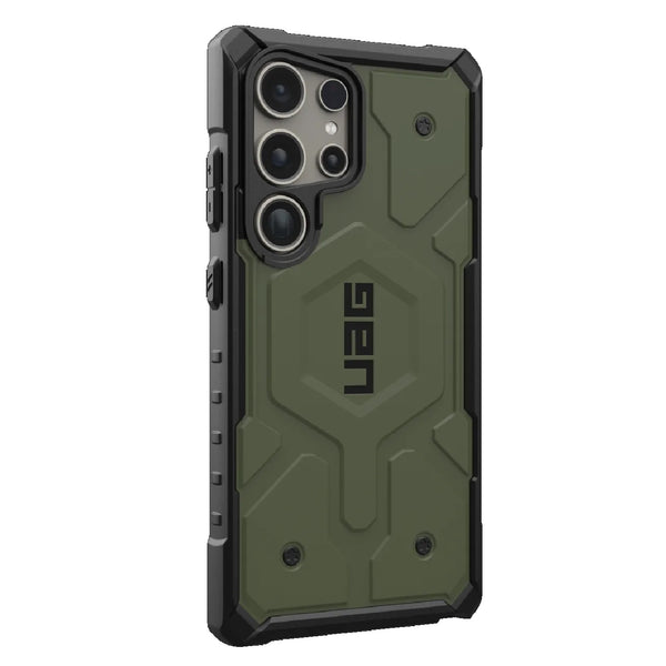 UAG Pathfinder Pro Magnetic Samsung Galaxy S24 Ultra 5G (6.8") Rugged Case - Olive Drab (214424117272) 18ft. Drop Protection (5.4M)10 Years Warranty