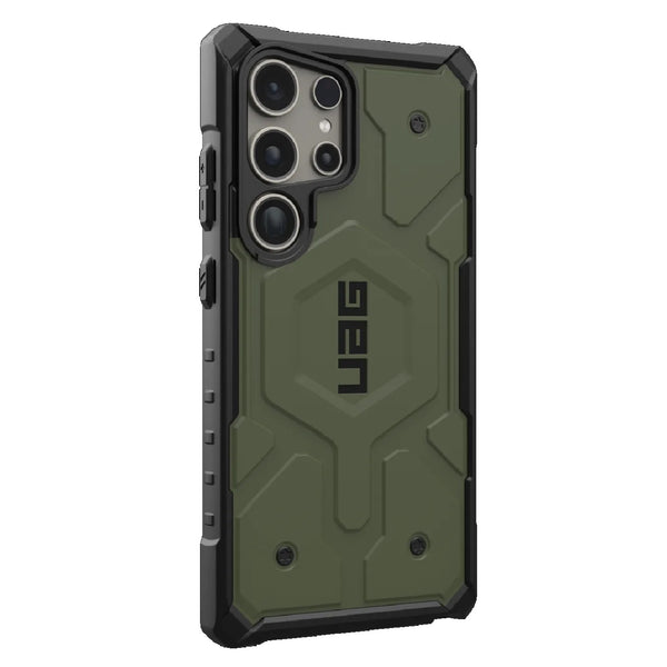 UAG Pathfinder Samsung Galaxy S24 Ultra 5G (6.8") Case - Olive Drab (214425117272) 18ft. Drop Protection (5.4M) Raised Screen SurroundArmored Shell