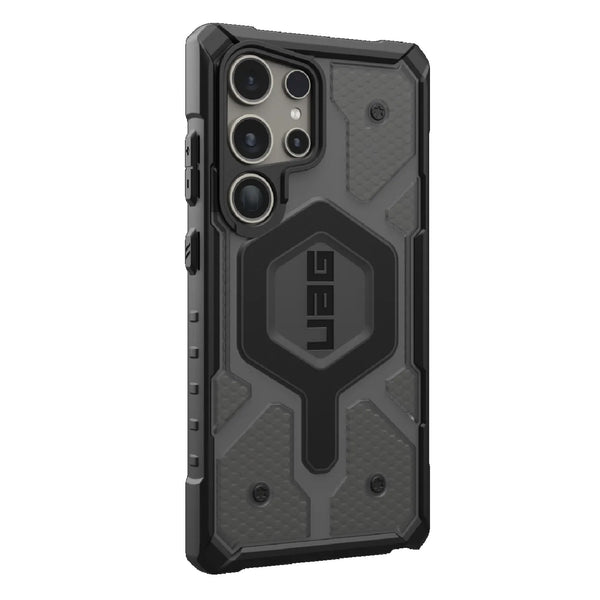 UAG Pathfinder Clear Pro Magnetic Samsung Galaxy S24 Ultra 5G (6.8") Rugged Case - Ash (214427113131) 18ft. Drop Protection (5.4M) 10 Years Warranty