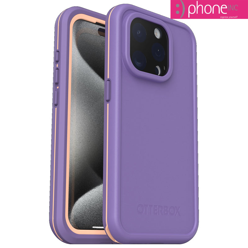 OtterBox Fre MagSafe Apple iPhone 15 Pro (6.1") Case Rule of Plum (Purple) 2M WaterProof