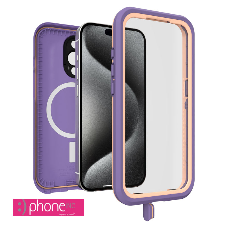 OtterBox Fre MagSafe Apple iPhone 15 Pro (6.1") Case Rule of Plum (Purple) 2M WaterProof