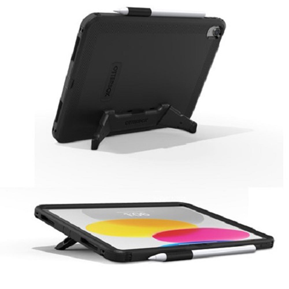OtterBox Defender EDU Case with Kickstand and Screen Protection For iPad 10.9 - Black (No Retail Packaging)