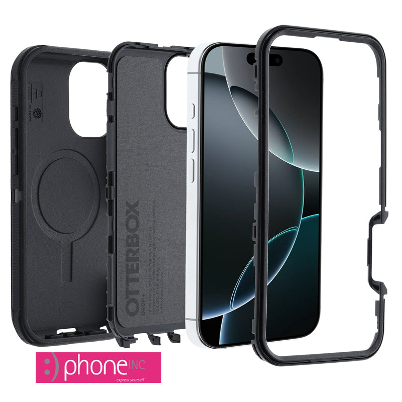 OtterBox Defender MagSafe Case - For iPhone 16 Pro Max (6.9")- Black