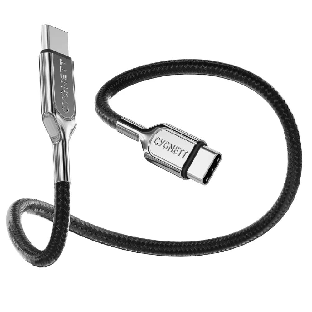 Cygnett Armoured Pro 240W USB-C to USB-C (4.0) Cable (1M) - Black,40GBPs Transfer,Fast Charge, 8K Video,Best for Laptop