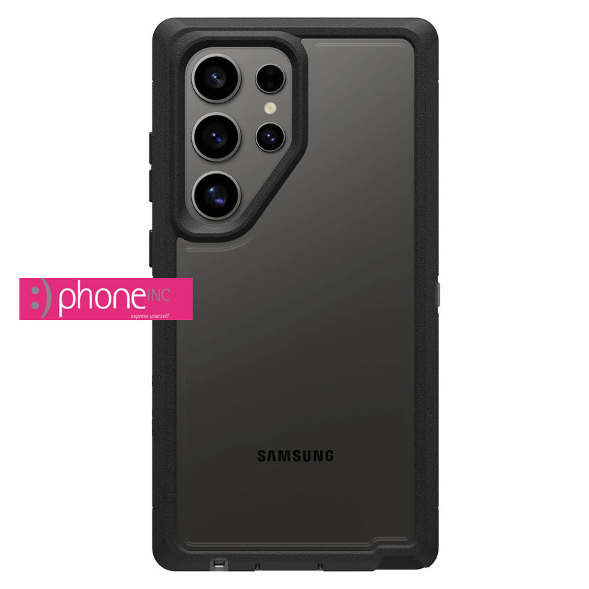 OtterBox Defender XT Clear Samsung Galaxy S24 Ultra 5G (6.8") Case Clear/Black - (77-94727),DROP+ 5X Military Standard, Port Covers