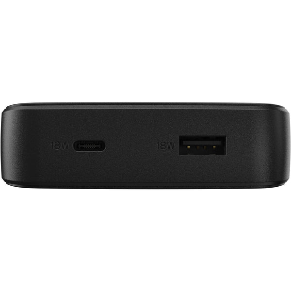 OtterBox Fast Charge Power Bank 20K mAh - Black (78-80642) Dual Port USB-C (18W) & USB-A (18W) Includes USB-C Cable (15CM) USB PD 2.0/3.0 Durable