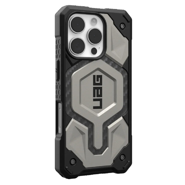 UAG Monarch Pro Apple iPhone 16 Pro Max (6.9") Rugged Case - Titanium (114457113636) 25ft. Drop Protection(7.6M) 10 Years Warranty