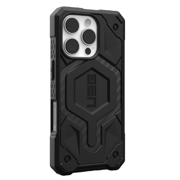 UAG Monarch Pro Apple iPhone 16 Pro (6.3") Rugged Case - Carbon Fiber (114456114242) 25ft. Drop Protection (7.6M) 10 Years Warranty