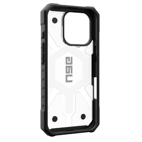 UAG Pathfinder Clear MagSafe Apple iPhone 16 Pro (6.3") Rugged Case - Ice/Silver (114464114343) 18ft Drop Protection (5.4M) 10 Years Warranty