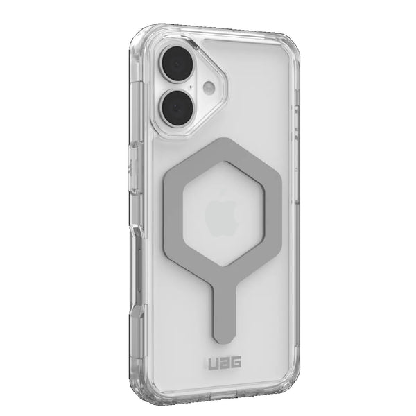 UAG Plyo MagSafe Apple iPhone 16 (6.1") Rugged Case - Ice/Silver (114482114333)16ft. Drop Protection (4.8M) Armored Shell 10 Years Warranty