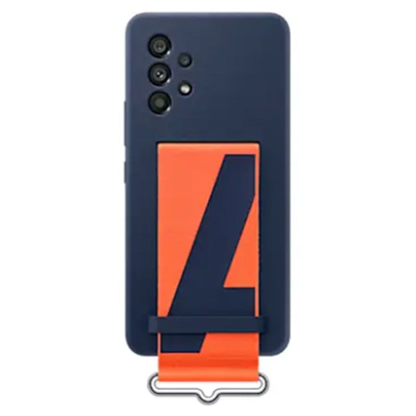 Samsung - Galaxy A53 5G Samsung Silicone Cover with Strap Case - Navy