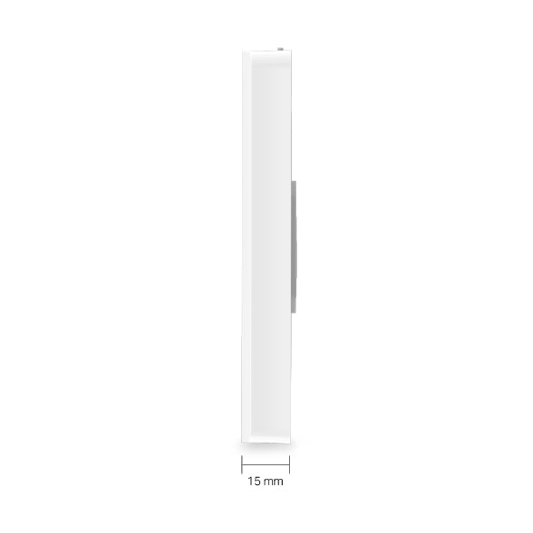 TP-Link EAP615-Wall Omada AX1800 Wall Plate WiFi 6 Access Point 1201/574 Mbps 4x Gigabit Ethernet Port 2x Antenna Centralised Management