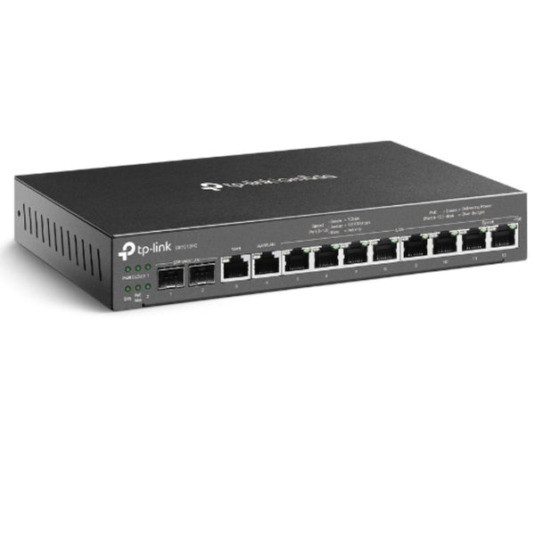 TP-Link ER7212PC Omada 3-in-1 Gigabit VPN Router Integrates Router POE+ Output & Omada Mgt. Control up to 10 EAPs. VPN 4 WAN Ports 110W Budget