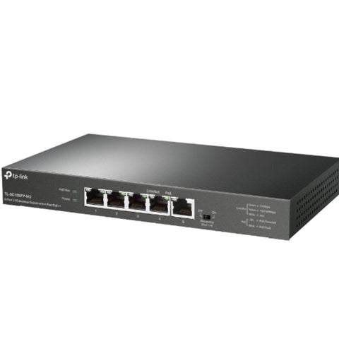 TP-Link TL-SG105PP-M2 5-Port 2.5G Desktop Switch with 4-Port PoE++