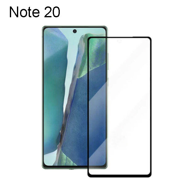 For Samsung Note 9, Note 8 or Note 20 full coverage Tempered Glass Screen Protector  (no packaging)