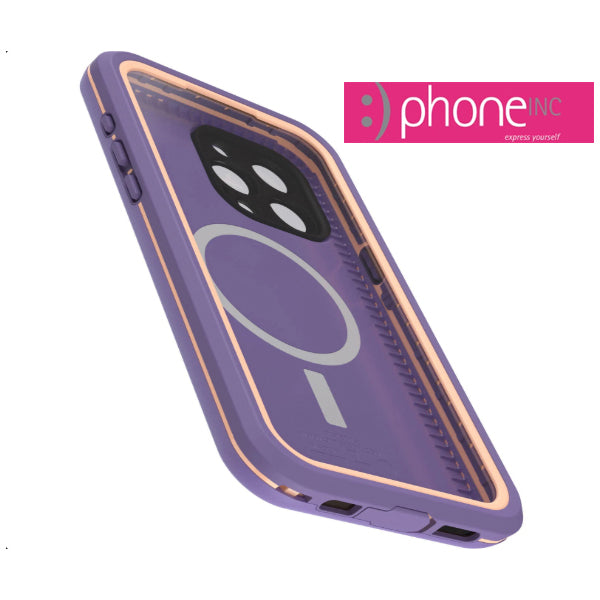 OtterBox Fre MagSafe Apple iPhone 15 Pro Max (6.7") Case Rule of Plum (Purple), 2M WaterProof