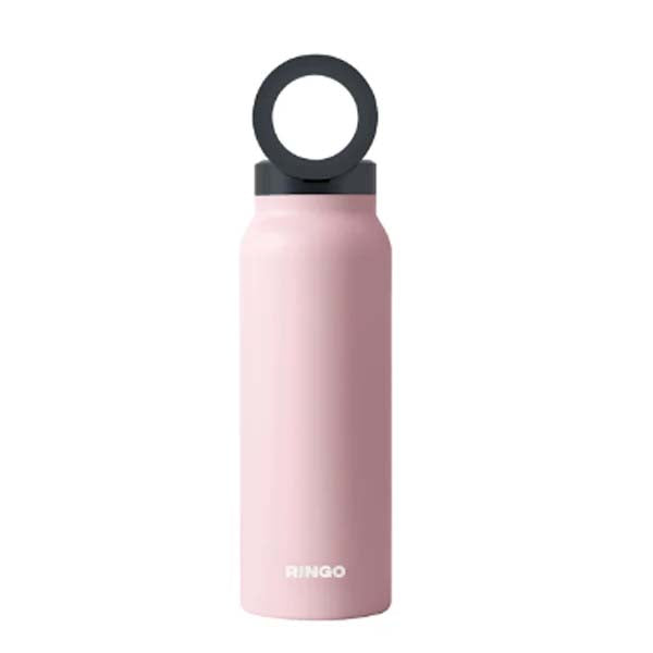 Ringo Water Bottle with Magnetic Phone Mount - Pink -710ml (24oz)