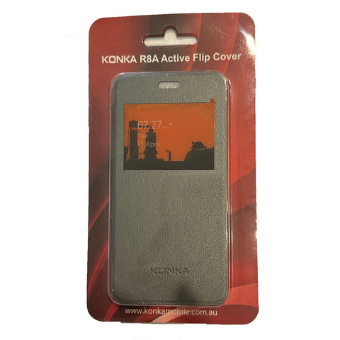 Genuine Konka R8A ACTIVE Flip Case  - Grey