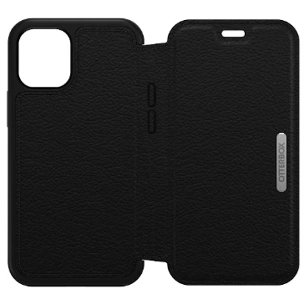 For iPhone 12  mini (5.4") OtterBox Strada Series Case Shadow-Black