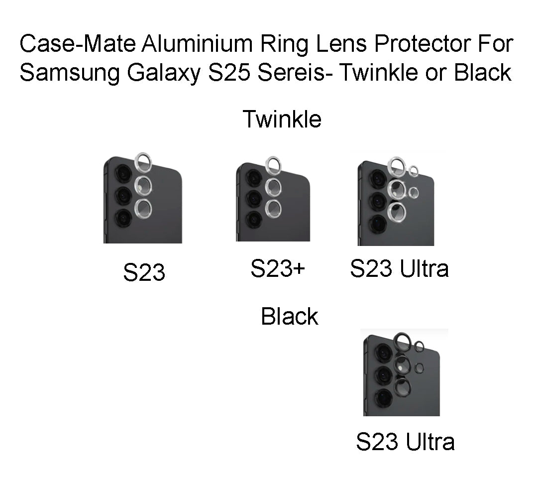 Case-Mate Aluminium Ring Lens Protector For Samsung Galaxy S25 Series