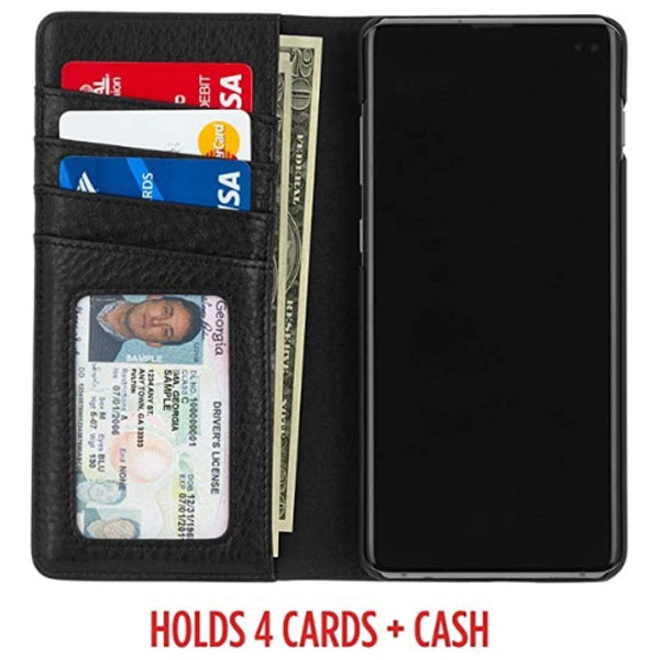 Case-Mate Wallet Folio Case For Samsung Galaxy S10+ (6.4")-Black
