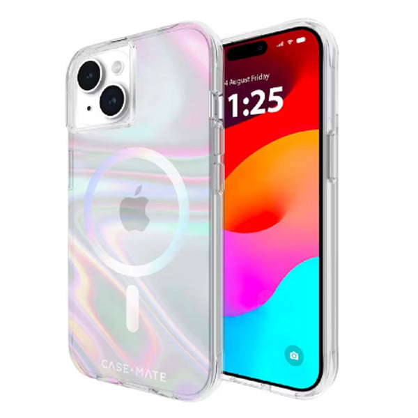 Case-Mate Soap Bubble MagSafe Case For iPhone 15/14/13(6.1")  - Iridescent