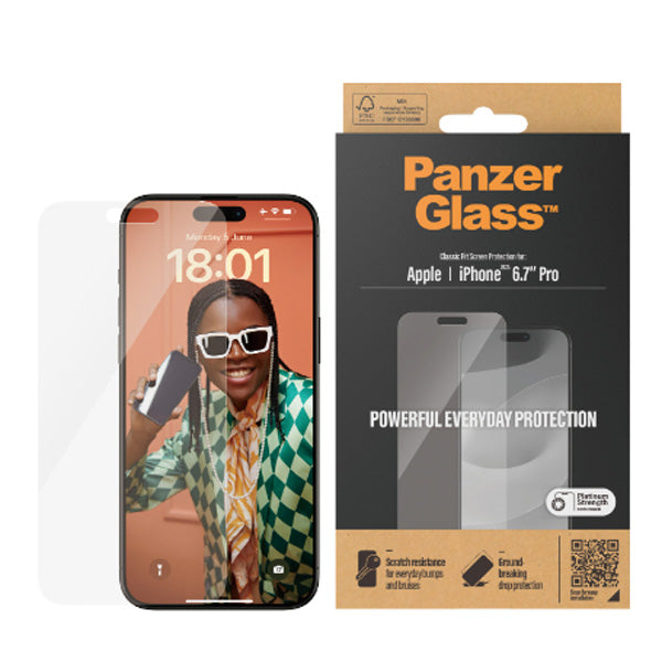 PanzerGlass Classic Fit SP - iPhone 15 Pro Max (6.7")