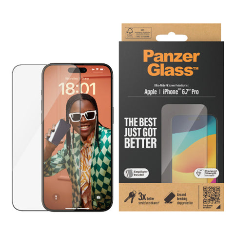 PanzerGlass UltraWide Fit SP - iPhone 15 Pro Max (6.7")