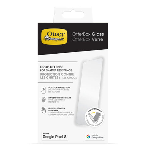 Otterbox Glass Screen Protector For  2023 Google Pixel 8 (6.2") or Pixel 8 Pro (6.7")  - Clear
