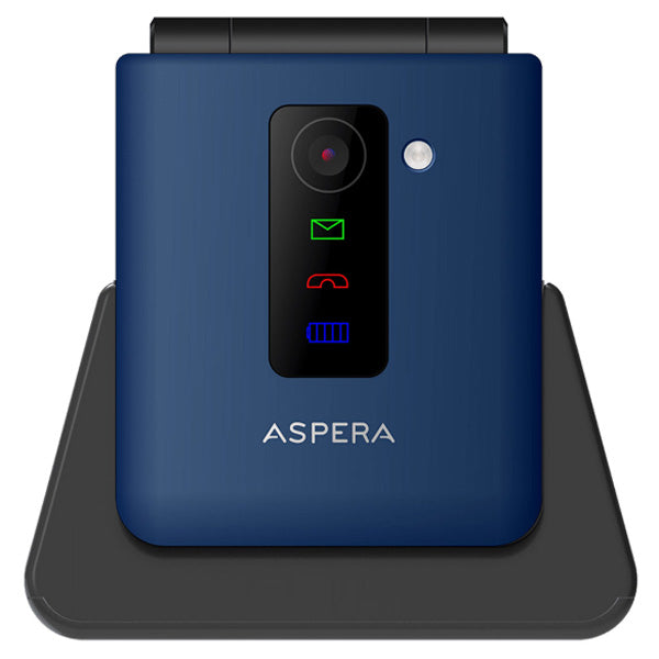 Aspera F50 4G Flip Phone (2.4'', 128MB/48MB) - Midnight or Red