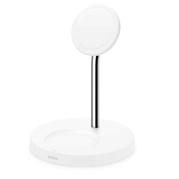Belkin BOOSTCHARGE PRO 2-in-1 Wireless Charger Stand With MagSafe 15W-Black OR White