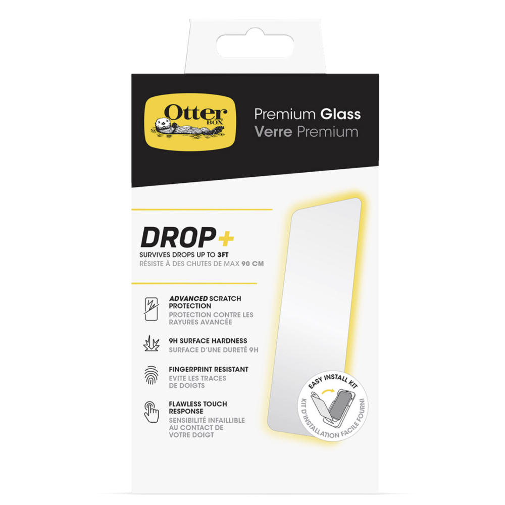 OtterBox Premium Glass Antimicrobial for iPhone 15 Plus Screen Protector 77-93954 - Clear