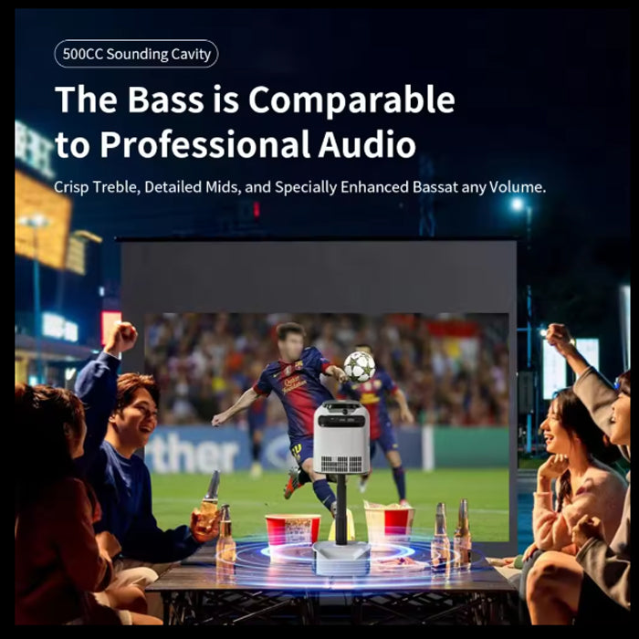 Topleo HY360 Projector Video 1080p Projection sound stand 3 in 1 theater Video home smart mini projector 4k