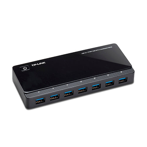 TP-Link UH720 USB 3.0 7-Port Hub with 2 Charging Ports 5V/2.4A 5Gbps transfer speeds for iOS and Android devices