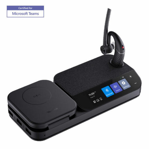 Yealink BH71 Bluetooth Wireless Mono Headset + BHB710 Workstation | 3" Colour Touch screen |Qi Wireless Charging,