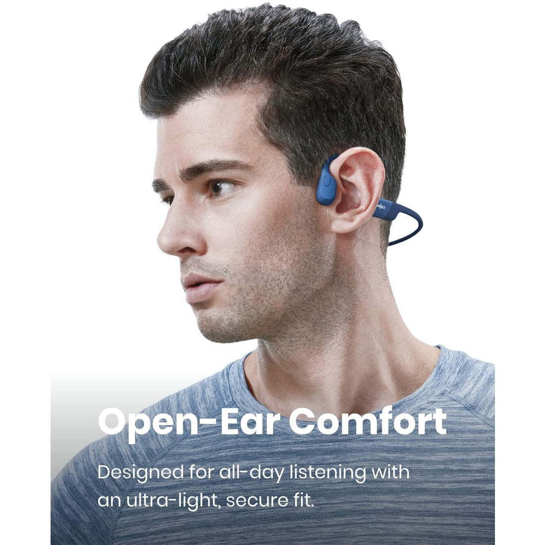 Shokz OpenRun Wireless Open-Ear Sport Headphones - Blue