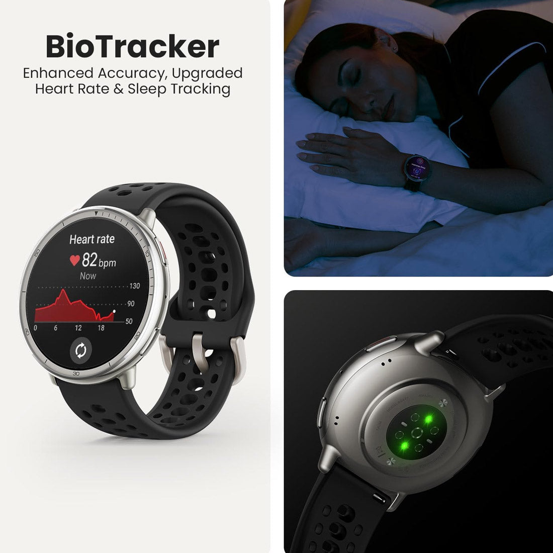 Amazfit Active 2 (Round) Smart Watch - Black Sport Silicone