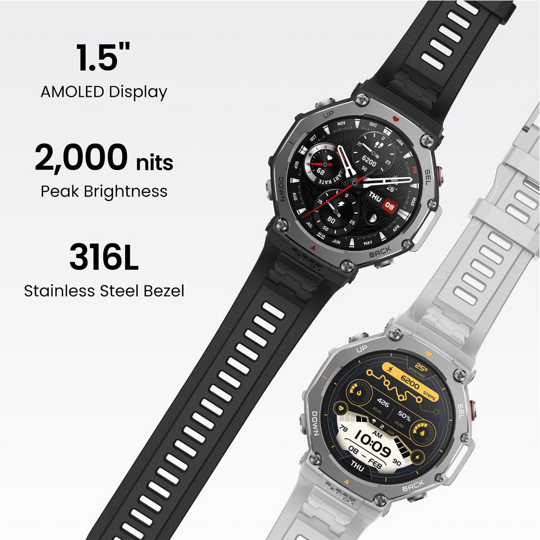 Amazfit T-Rex 3 Outdoor Smart Watch - Hazel Grey(OS)