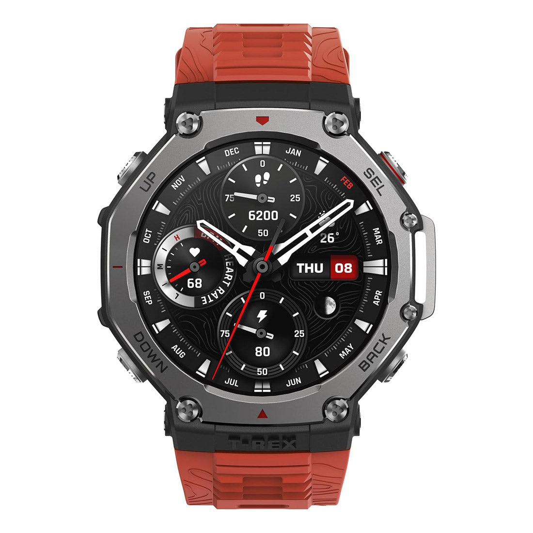 Amazfit T-Rex 3 Outdoor Smart Watch - Lava(OS)