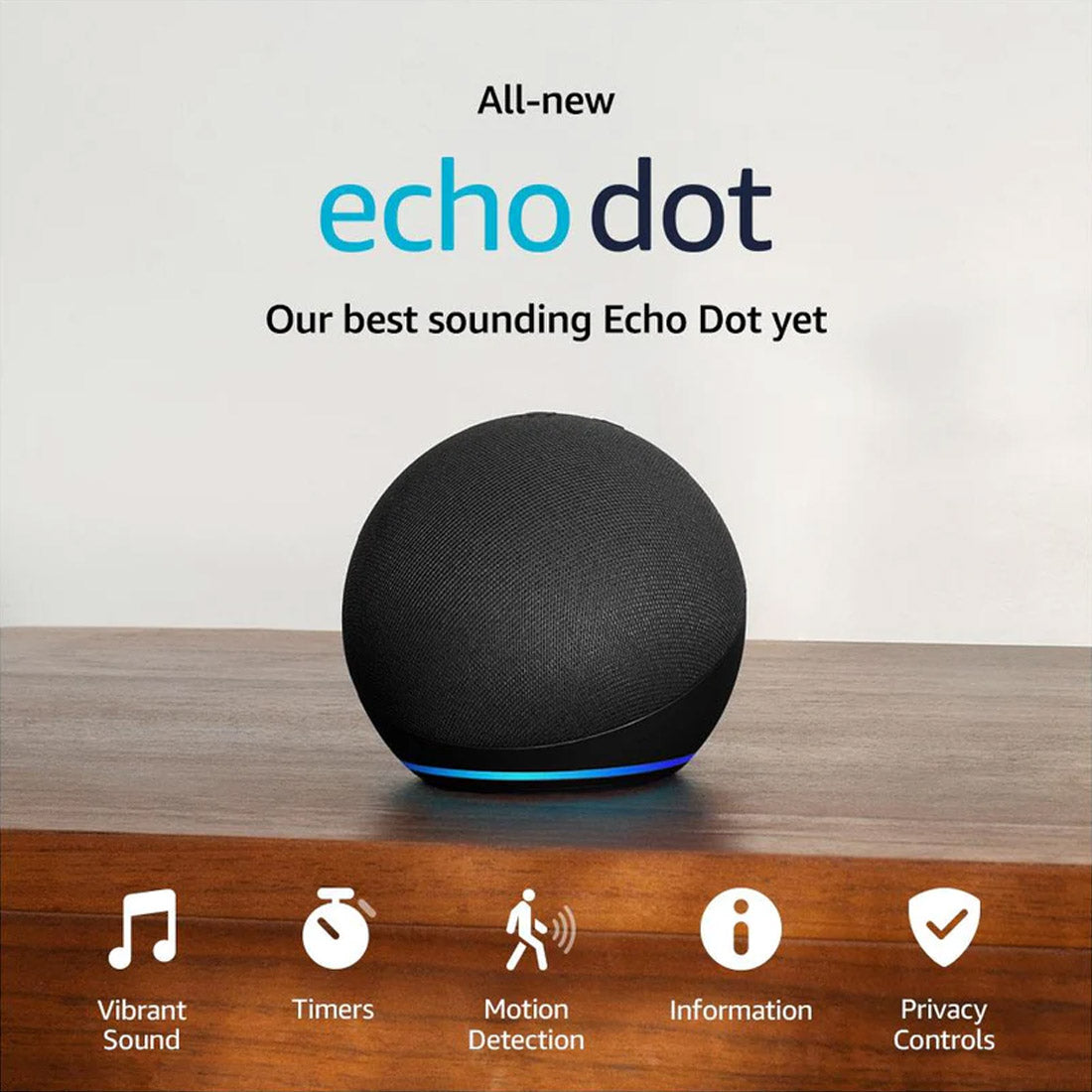 Amazon Echo Dot Smart Speaker & Alexa (5th Gen) - Charcoal