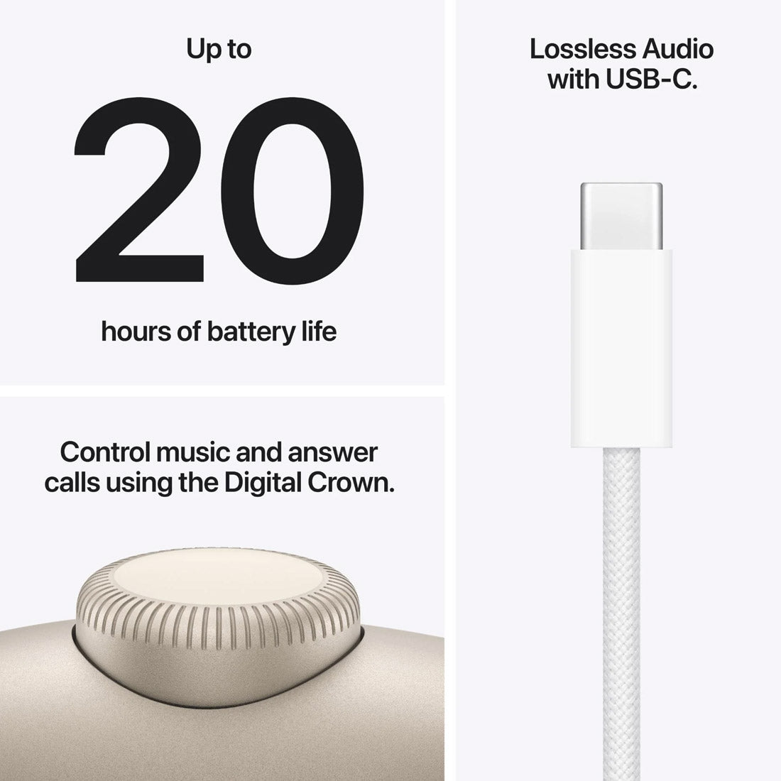 Apple AirPods Max 2 Wireless Over-Ear Headphones MHWL4ZA/A - Starlight