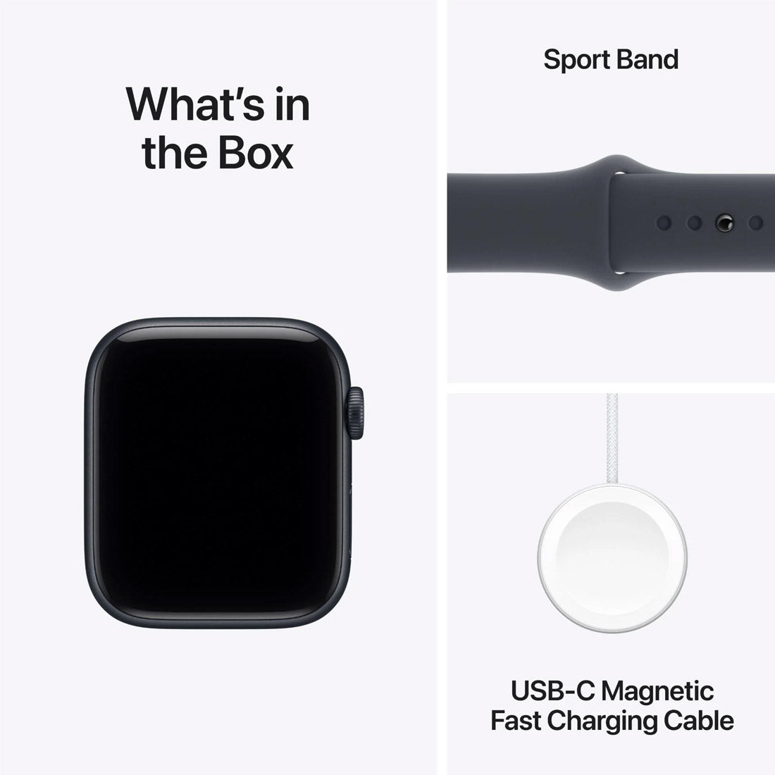 Apple Watch SE 3 44mm GPS Midnight Aluminium Case w/ Sport Band (S/M)