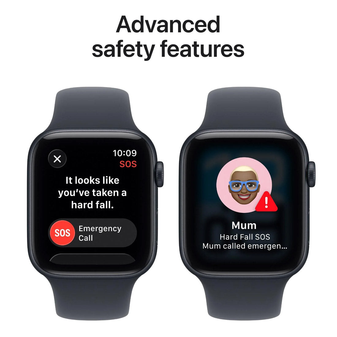 Apple Watch SE 3 44mm GPS Midnight Aluminium Case w/ Sport Band (S/M)