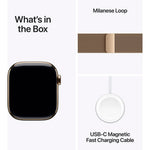 Apple Watch Series 11 GPS + Cellular 46mm Gold Titanium Case w/ Gold Milanese Loop (M/L)